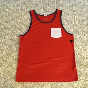 2 for 30$ NWT Men's Red Tank White Pocket L/XL